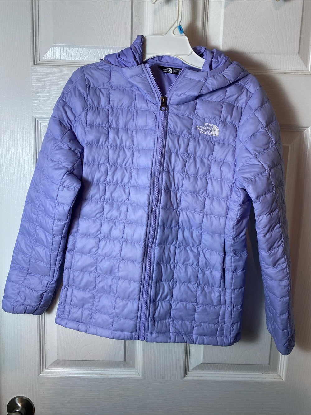 The North Face Thermoball Jacket Girls Medium 10/12 Purple Lavender Packable